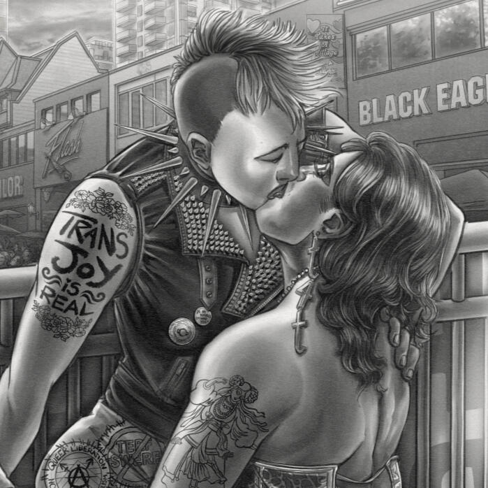 Grayscale Illustration