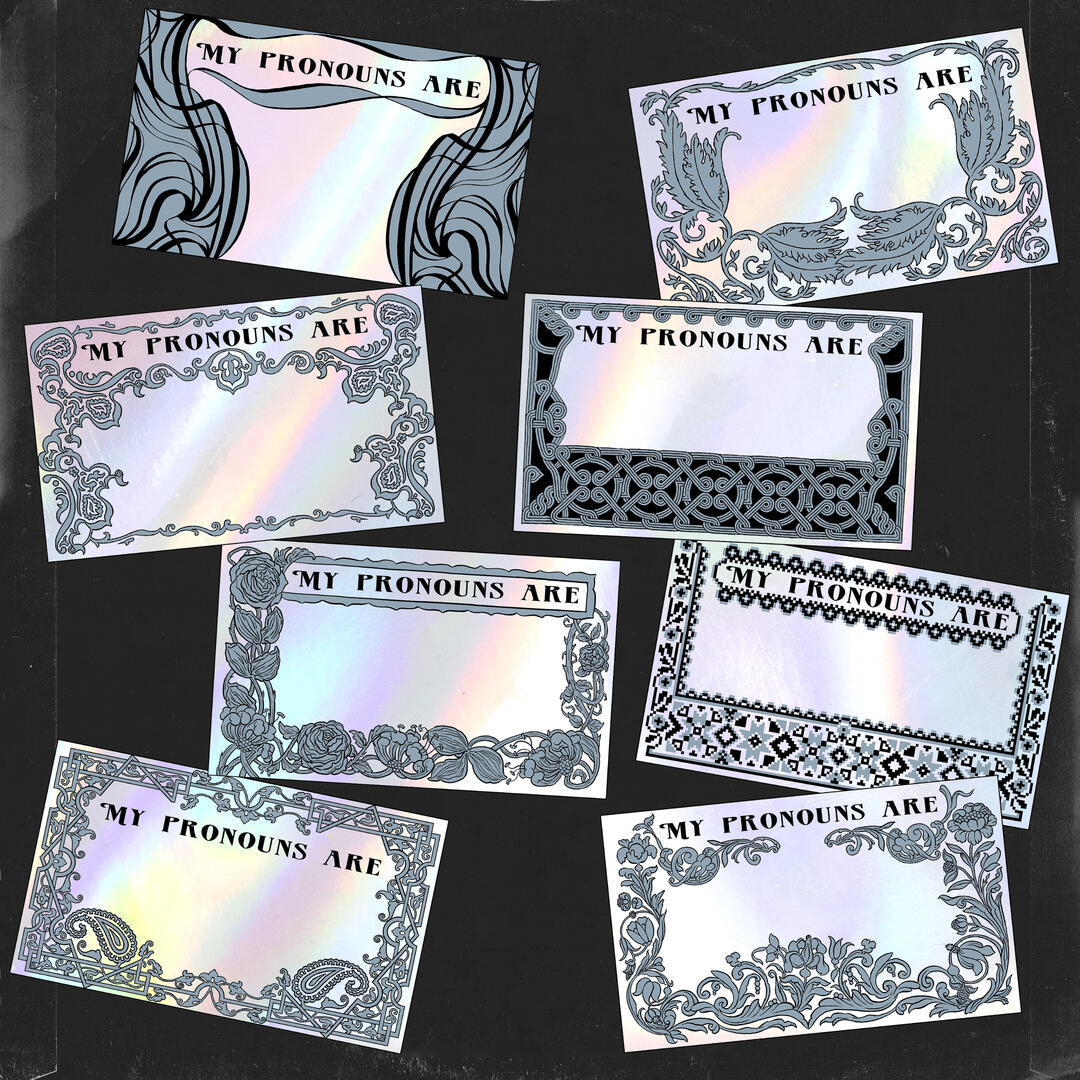 Pronoun Tag Designs