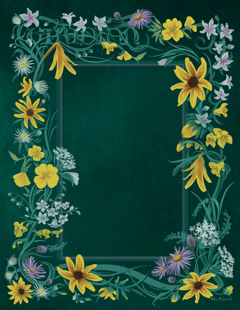 Floral Border for Client Commission