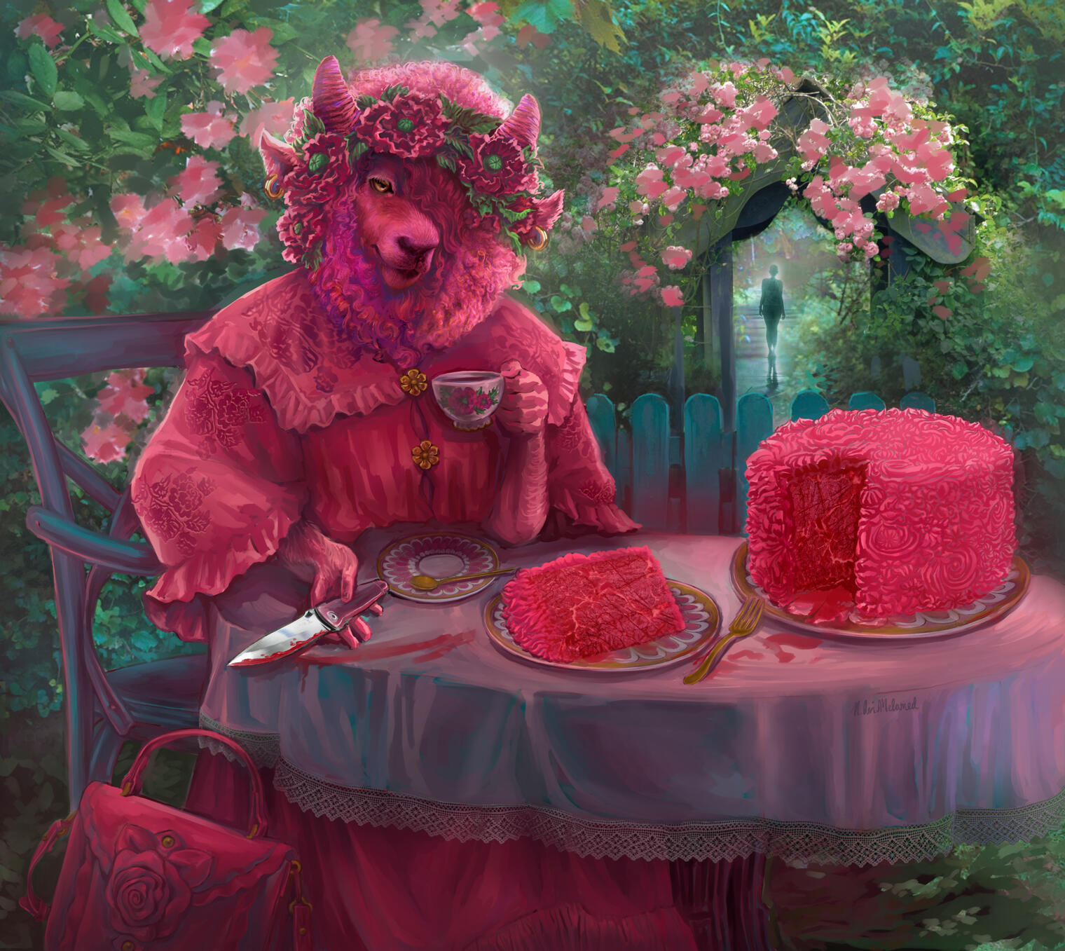 At the Garden Gate (Contest Illustration)