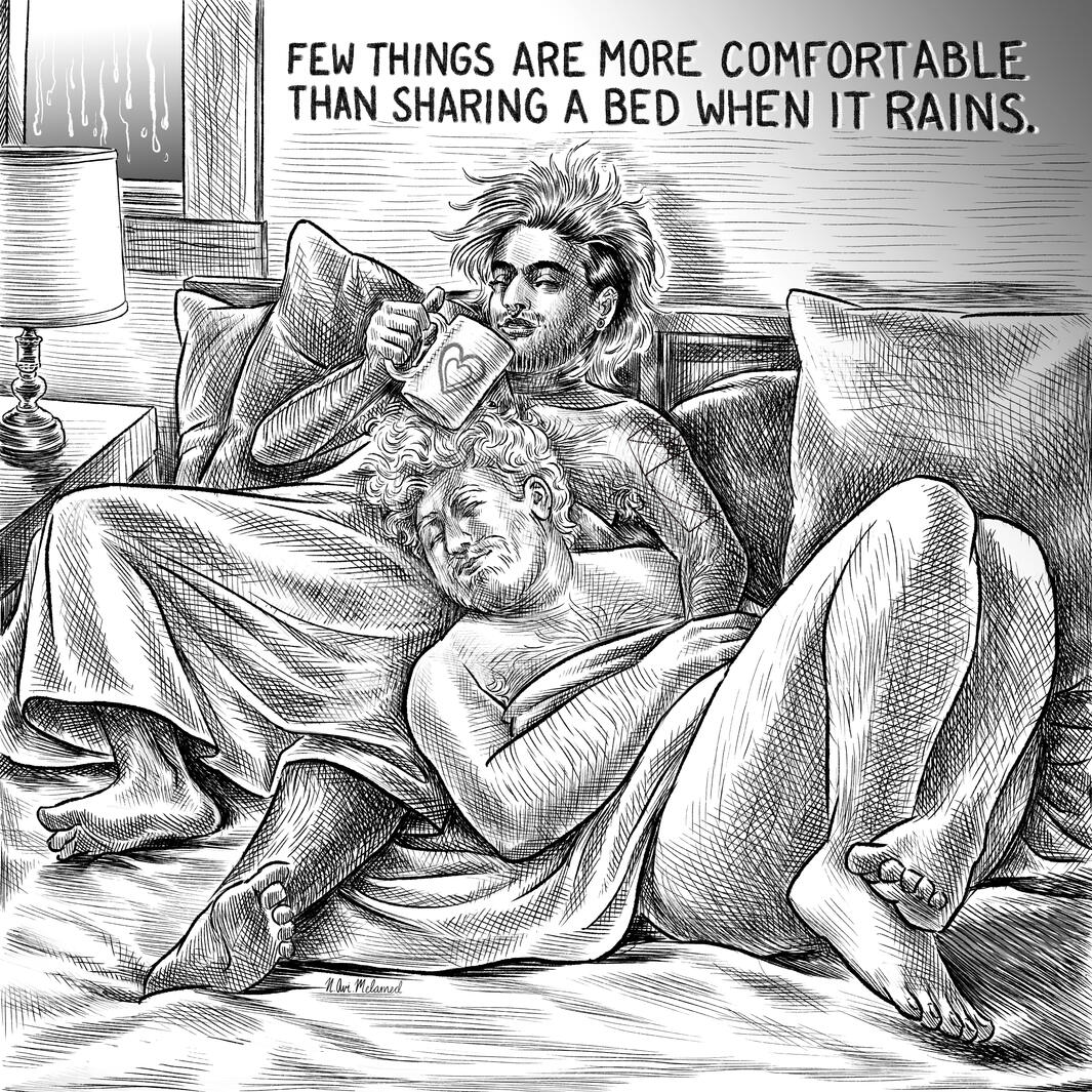 Sharing a Bed When it Rains